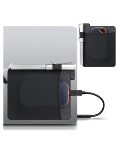 Funda adhesiva para SSD Lacdo, soporte portátil negro 15x12cm