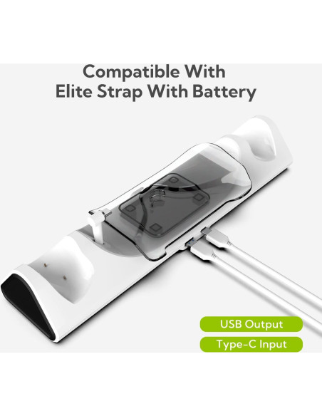 Base de Carga ZYBER para Meta Quest 2, Soporte VR, Blanco