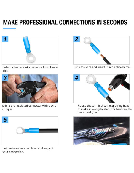 Kit 540 Conectores de Cable Termoretráctiles Nilight