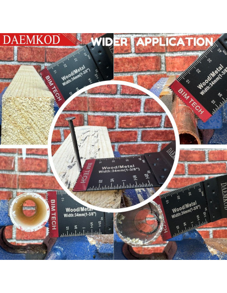 55 Cuchillas de Sierra Bi-Metal DAEMKOD 34MM y 44MM