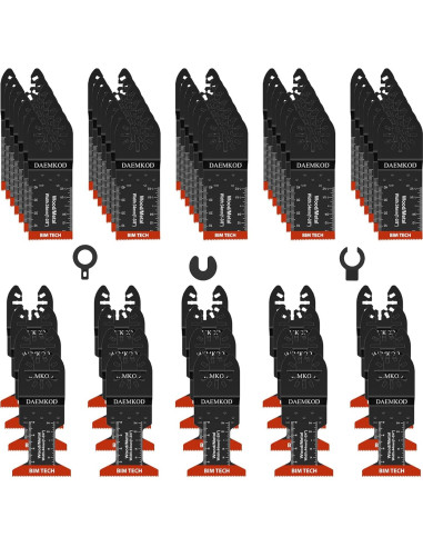 55 Cuchillas de Sierra Bi-Metal DAEMKOD 34MM y 44MM