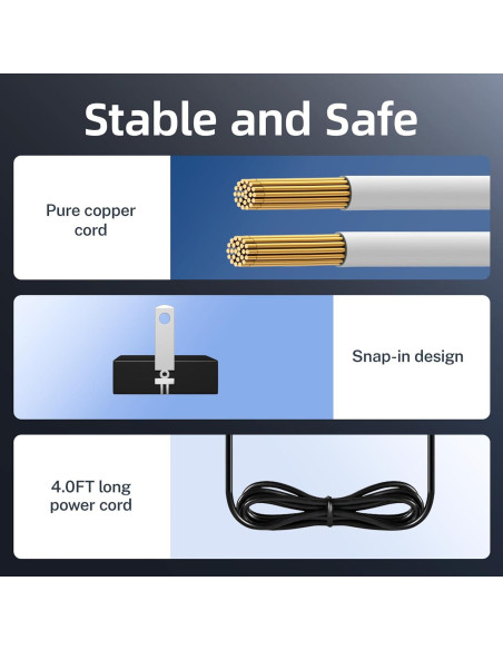 Adaptador de CA Nekteck para Arrancador de Coche Portátil