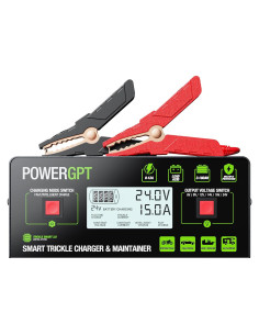 Cargador de Goteo Inteligente PowerGPT 15A 6V-24V para Baterías