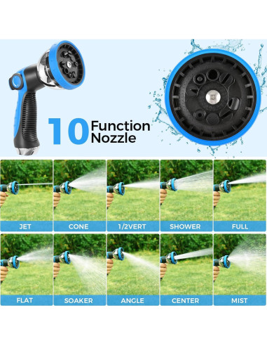 Carrete de Manguera de Jardín Retráctil Himimi 5/8" x 27.43m