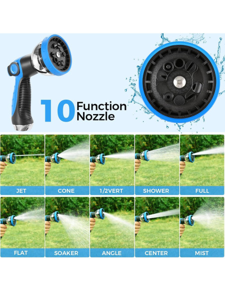 Carrete de Manguera de Jardín Retráctil Himimi 5/8" x 27.43m