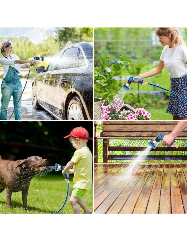 Carrete de Manguera de Jardín Retráctil Himimi 5/8" x 27.43m