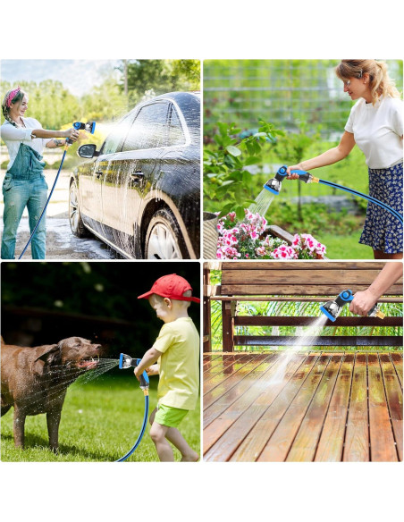 Carrete de Manguera de Jardín Retráctil Himimi 5/8" x 27.43m