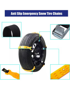 Cadenas de Nieve Antideslizantes Wimdoyily 10 Pcs para Autos 2