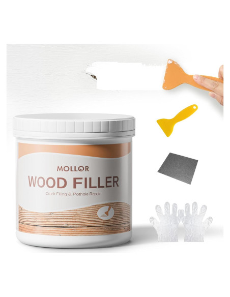 Masilla para Madera Mollor 32oz Kit Reparación Muebles Masilla para Madera Mollor 32oz Kit Reparación Muebles