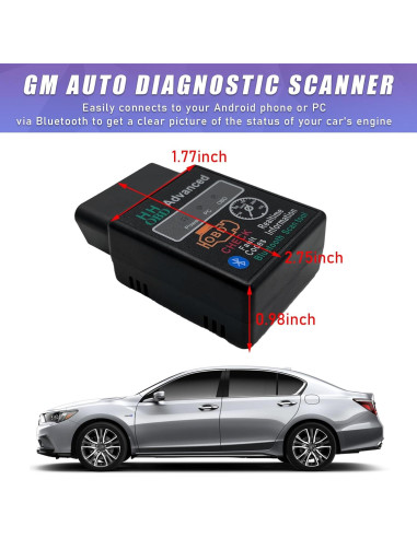 Escáner OBD2 Bluetooth Dickno, Lector de Códigos para Coche