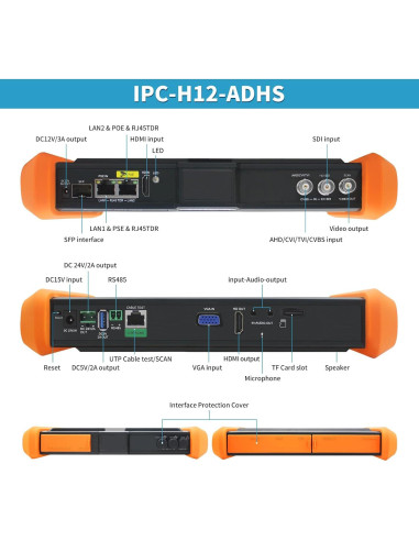 Probador de CCTV Rsrteng IPC-H12-ADHS 8K 32MP POE 90W