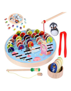 Juguete Magnético de Pesca WODI de Madera Educativo 3+