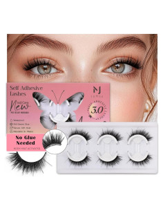 Pestañas Autoadhesivas JoMay 3D Reutilizables 5x Naturales