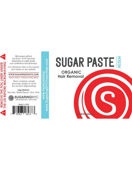 Kit de Depilación con Azúcar Orgánico Sugaring NYC 340g