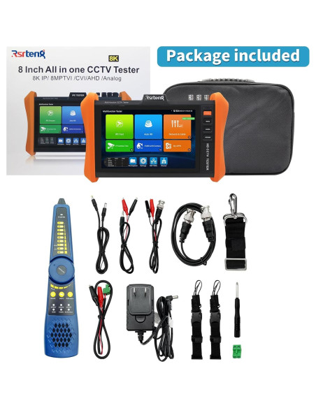 Probador de CCTV Rsrteng IPC-H12-ADHS 8K 32MP POE 90W