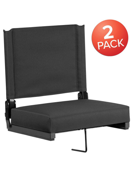 Silla de Estadio EMMA + OLIVER Plegable Acolchada 3" 226.8 kg