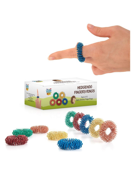 Anillos de Acupresión Pick A Toy - 10 Juguetes Antiestrés