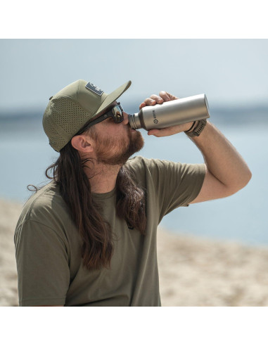 Botella de Agua Deportiva GRITR 700 ml Titanio a Prueba de Fugas