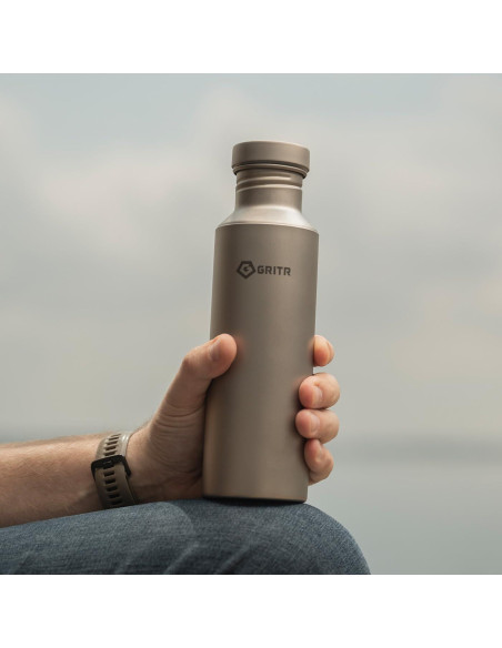Botella de Agua Deportiva GRITR 700 ml Titanio a Prueba de Fugas Botella de Agua Deportiva GRITR 700 ml Titanio a Prueba de Fugas