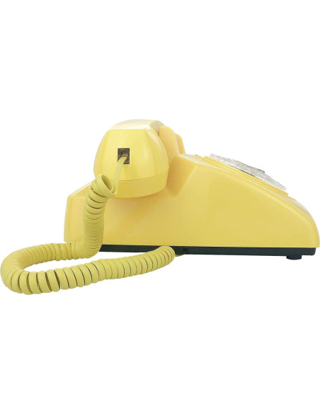 Teléfono de Escritorio Retro TelPal MY-301 Amarillo Manos Libres