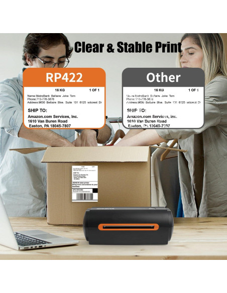 Impresora Térmica de Etiquetas Rongta RP420 Bluetooth 4x6