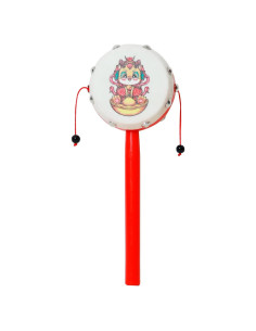 Tambor de Sonajero de Madera MiFaSuo para Bebés 20x7x4cm