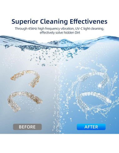 Limpiador Ultrasónico EcoBasic 200ml para Dentaduras y Frenos