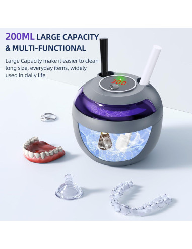 Limpiador Ultrasónico EcoBasic 200ml para Dentaduras y Frenos