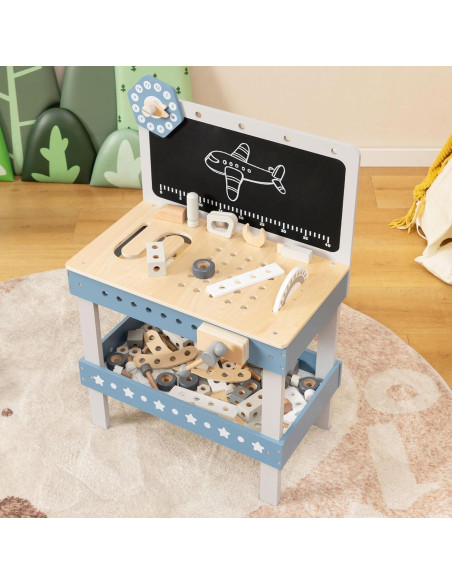 Banco de herramientas Costzon para niños con 61 piezas