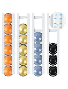 Soportes Adhesivos para Cápsulas de Café Nespresso - 4 Piezas
