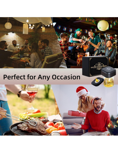 Ahumador Eléctrico de Cócteles OIGOGOI con 6 Astillas de Madera