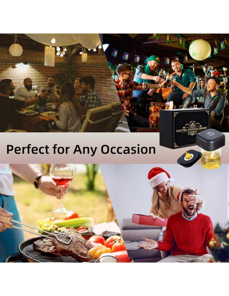 Ahumador Eléctrico de Cócteles OIGOGOI con 6 Astillas de Madera