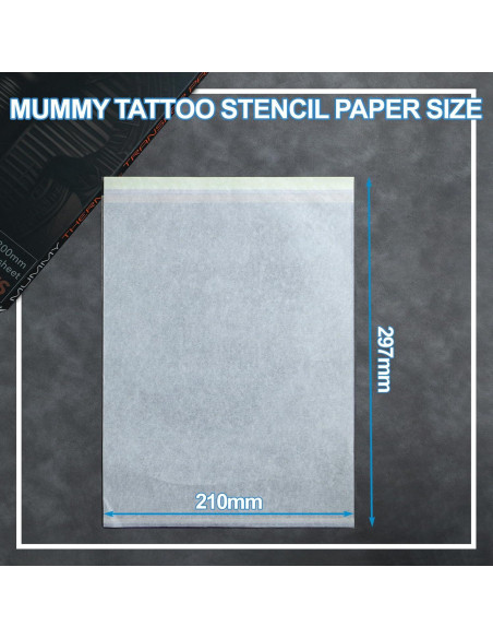 Papel de Transferencia de Tatuaje Mummy 100 Hojas A4 4 Capas Papel de Transferencia de Tatuaje Mummy 100 Hojas A4 4 Capas