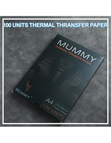Papel de Transferencia de Tatuaje Mummy 100 Hojas A4 4 Capas