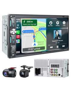 Estéreo de coche SJOYBRING JOY-W018 Double Din QLED 7"