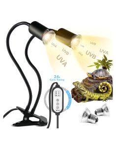 Lámpara de Calor para Reptiles TFNN WGD-003 2 Bombillas 25W+50W