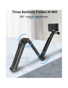 Palo de Selfie Plegable ALILUSSO para GoPro Hero 13-9 y Más 2