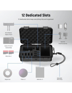 Funda Dura Impermeable NEEWER AC031 para DJI Osmo Action 5 Pro 2