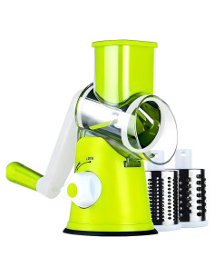 Rallador de Queso Rotatorio Swinny con 3 Cuchillas Intercambiables