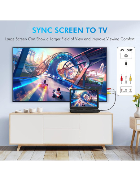 Reproductor de DVD Portátil DEVINC ZC-07 15.6" HD Batería 6h