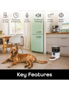 Comedero Inteligente Geeni 6L para Gatos y Perros - Blanco 2