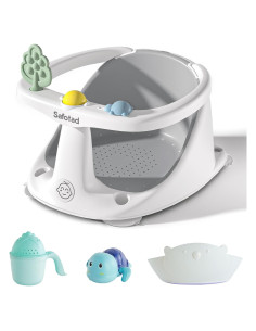 Asiento de Baño para Bebés 6-18 Meses Gris con Ventosas