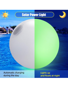 Bola de Playa Solar Inflable LED 40.64 cm PC P&C - 16 Colores 2
