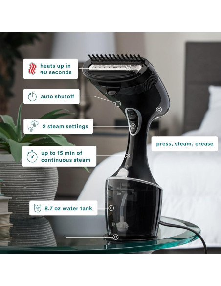 Vaporizador de Mano HoMedics PerfectSteam 1550W Calentamiento Rápido