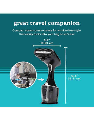 Vaporizador de Mano HoMedics PerfectSteam 1550W Calentamiento Rápido