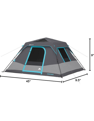 Carpa Instantánea Genérica para 6 Personas con Descanso Oscuro