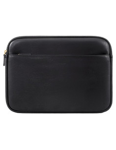 Funda para portátil LOVEVOOK de cuero PU 14 pulgadas negra
