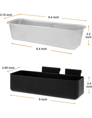 Taza de Grasa y Bandejas de Goteo Aluminio Camp Chef 24 oz