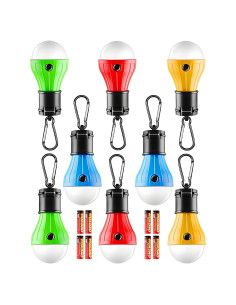 Luz LED para Camping MJDYTYT NX01, Set de 8 con 24 Baterías