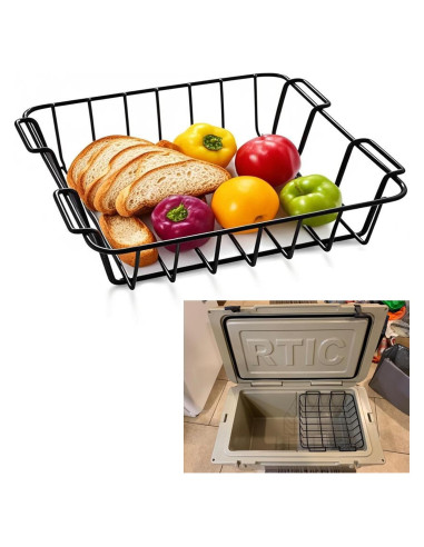 Cesta de Enfriador CORRBPEN 65 cm, Acero Aleado, Negro